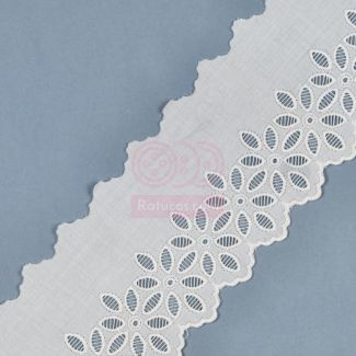 Puntilla de tira bordada blanca Ref.12D · Más que Mercería, tu Tienda de  Labores online
