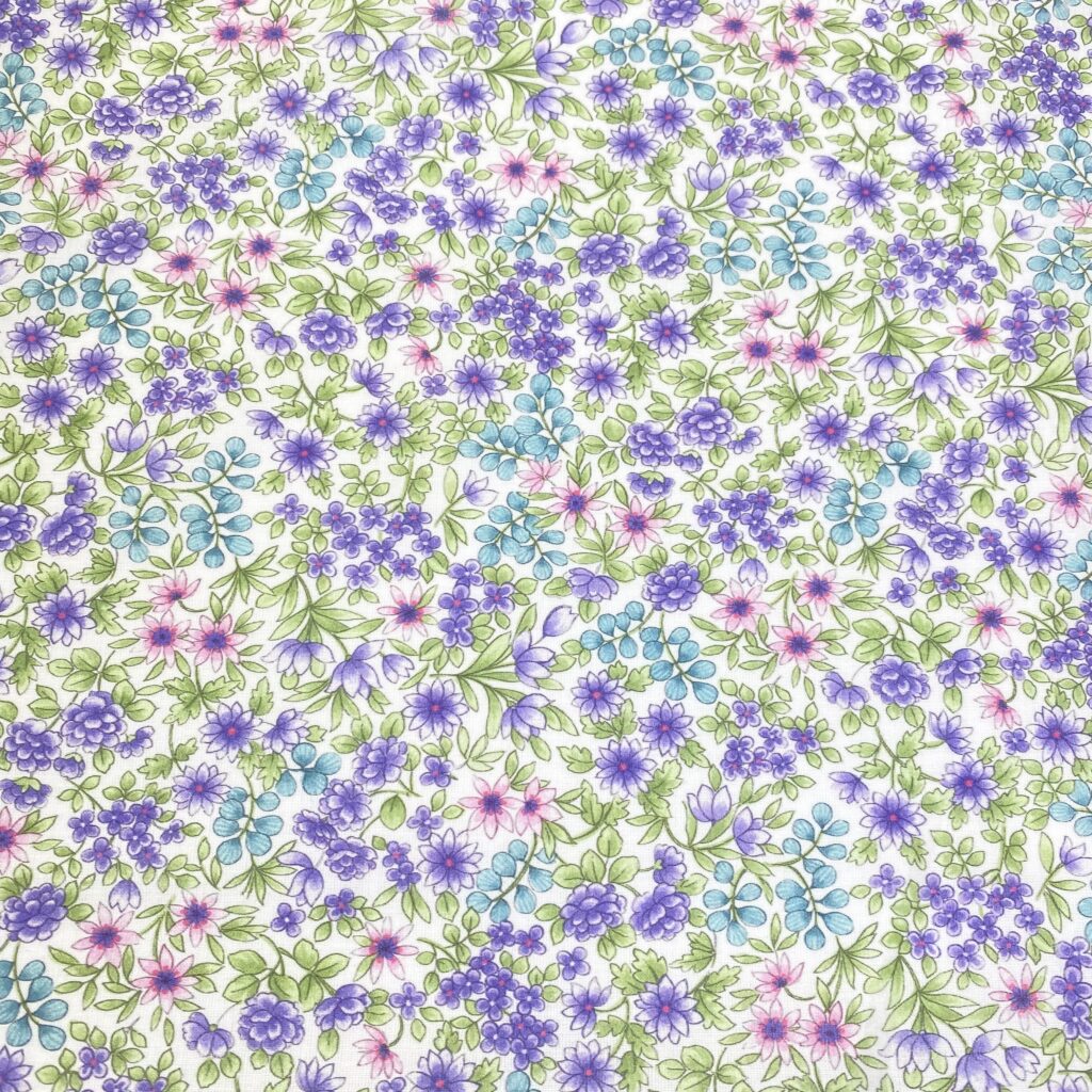 Estampado de flores Pedrina en tonos violeta